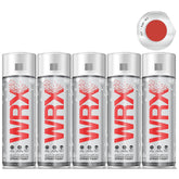 5X WRX Flat Ruby Red Spray Paint 400ml Spray Paint